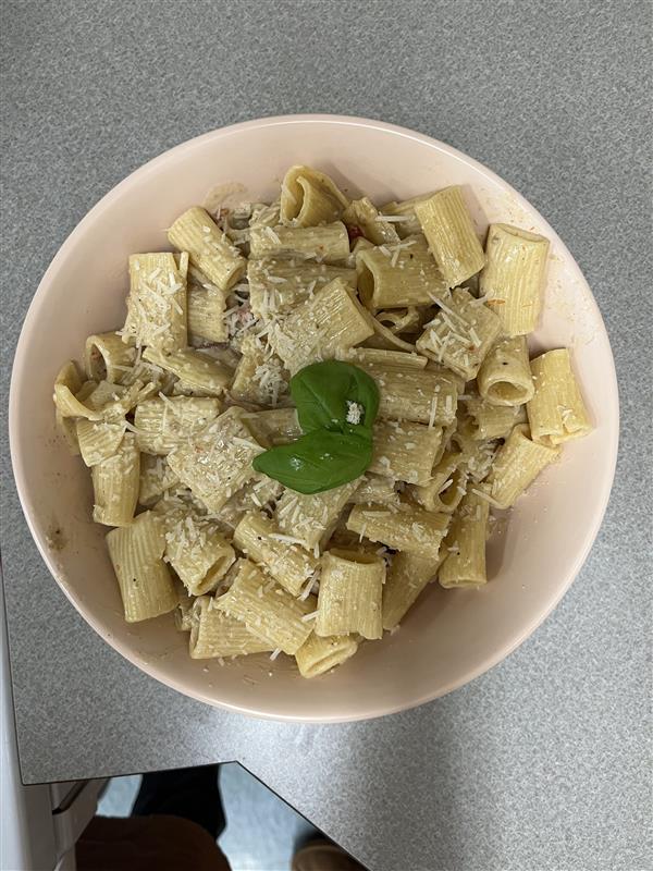 Rigatoni with Alfredo Sauce